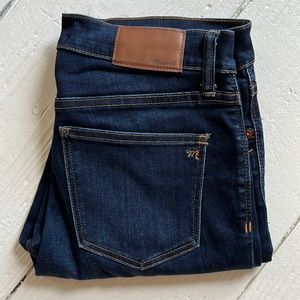 Madewell dark skinny jean